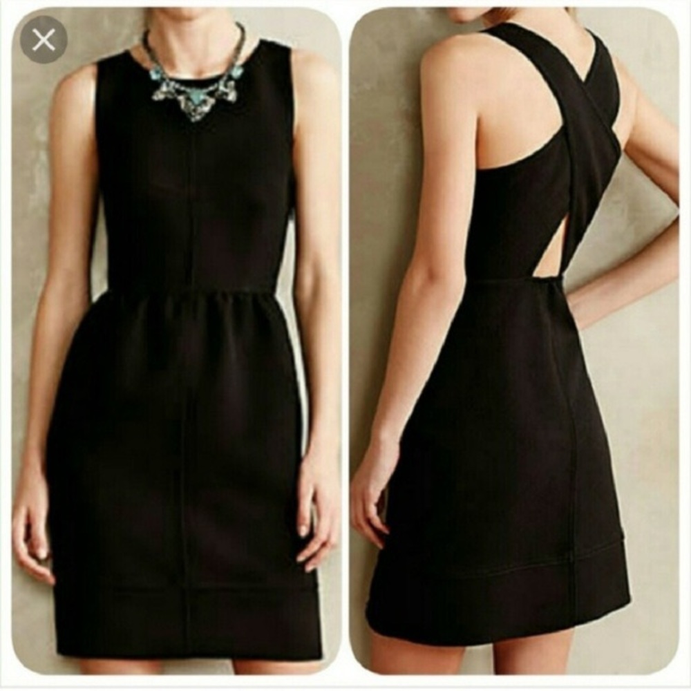 Maeve Rokin Black Cut Out Dress 2P